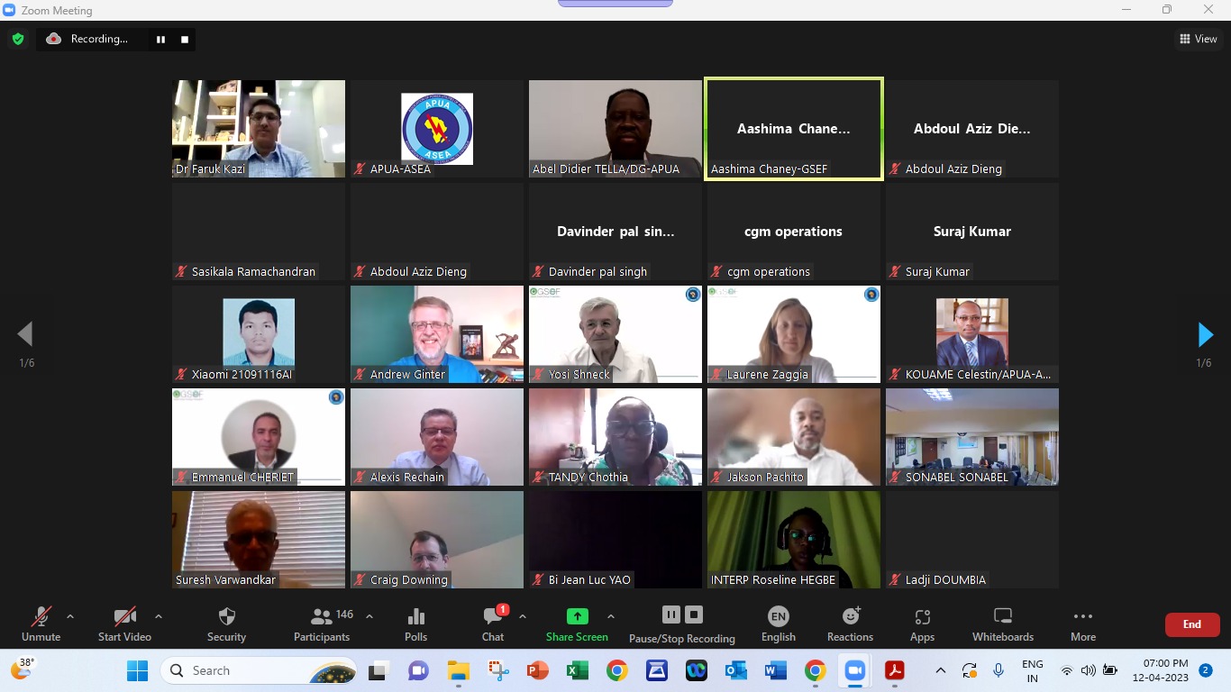 GSEF-APUA International Webinar on "Data Protection for Power Utilities"