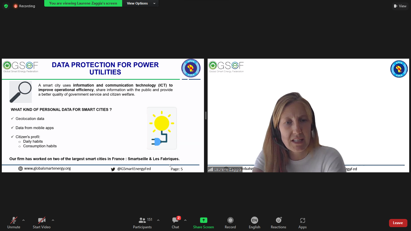 GSEF-APUA International Webinar on "Data Protection for Power Utilities"